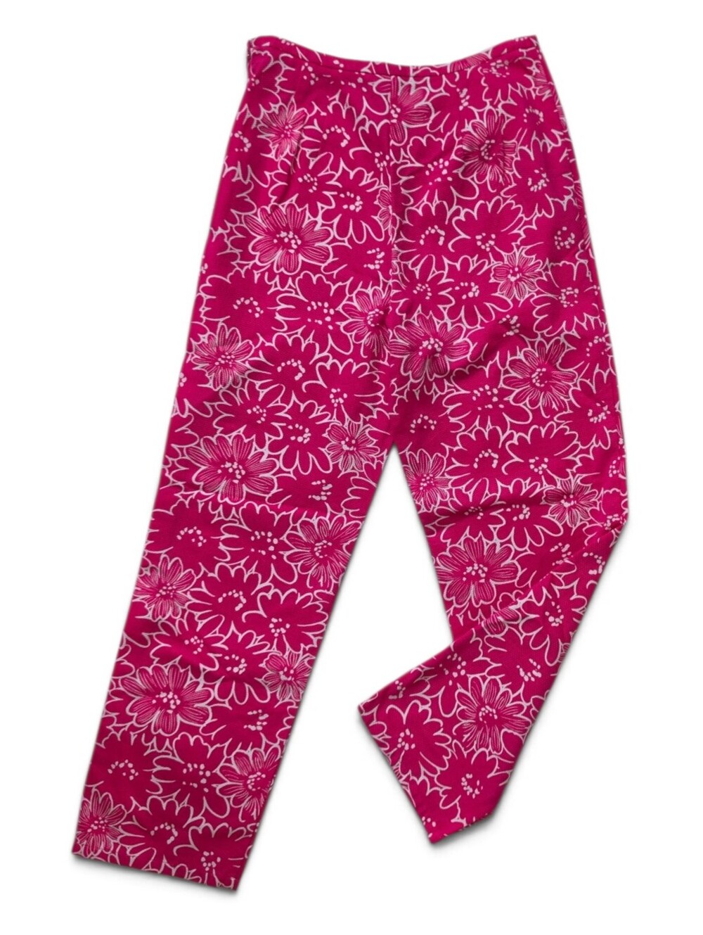 Talbots Women’s Size 8 Pink Floral Pants Magenta Straight Leg Pants